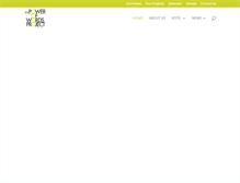 Tablet Screenshot of powerofwordsproject.org